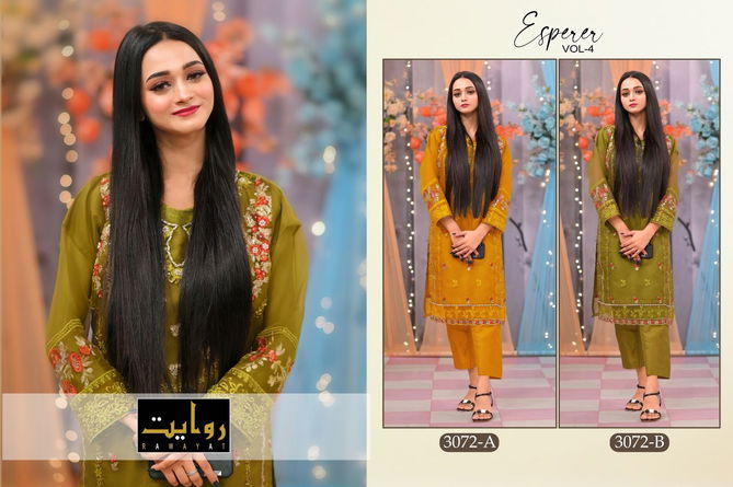 Rawayat Esperer Vol 4 Fancy Wear Designer Wholesale Pakistani Suits
